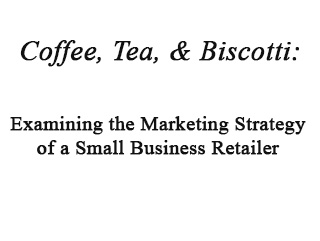 Title to Coffee Retail Research paper